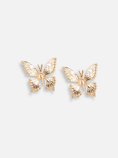 GOLD PLATED PARTY DESIGNER STUD FOR WOMEN