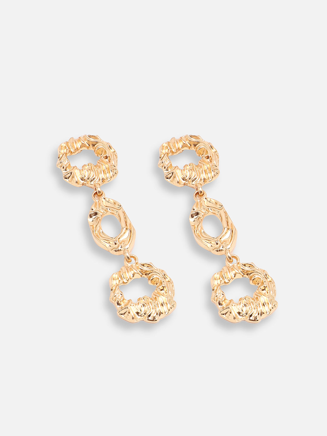 GOLD PLATED PARTY DESIGNER DROP EARRING FOR WOMEN