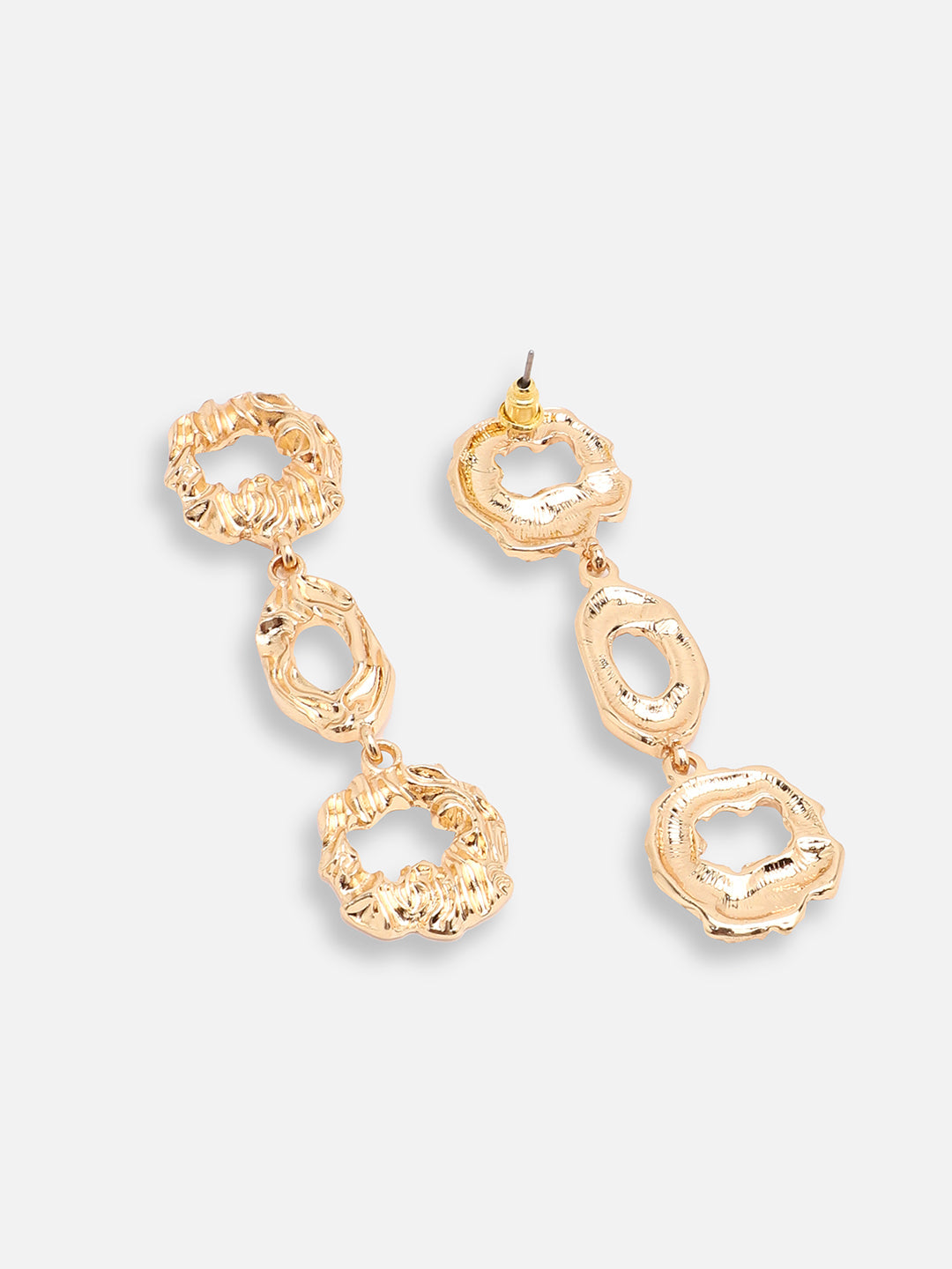 GOLD PLATED PARTY DESIGNER DROP EARRING FOR WOMEN