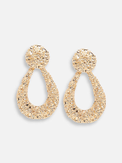 GOLD PLATED PARTY DESIGNER DROP EARRING FOR WOMEN