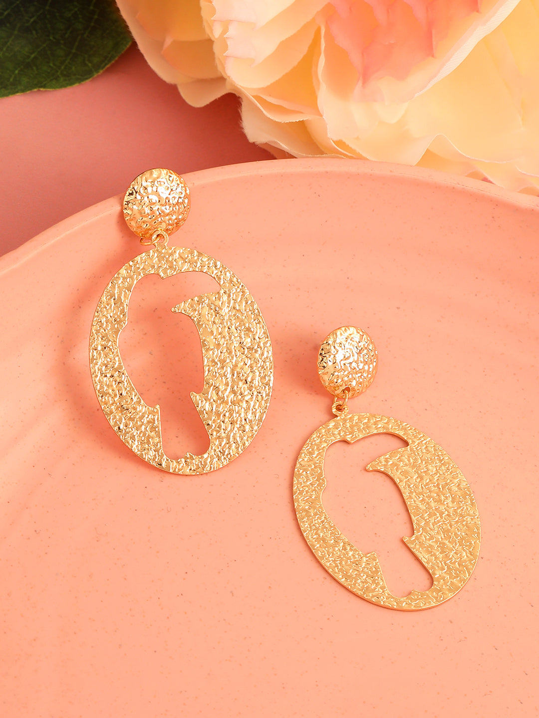 GOLD PLATED PARTY DESIGNER DROP EARRING FOR WOMEN