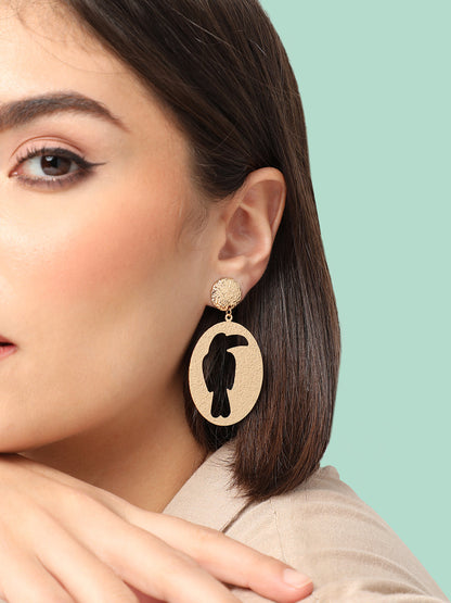 GOLD PLATED PARTY DESIGNER DROP EARRING FOR WOMEN
