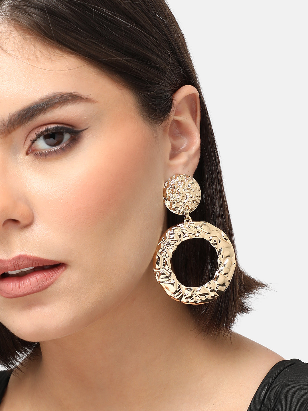 GOLD PLATED PARTY DESIGNER DROP EARRING FOR WOMEN