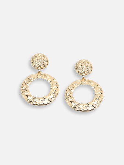 GOLD PLATED PARTY DESIGNER DROP EARRING FOR WOMEN