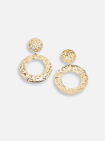 GOLD PLATED PARTY DESIGNER DROP EARRING FOR WOMEN