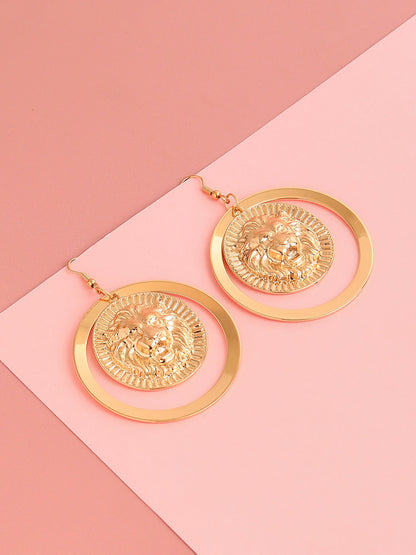 GOLD PLATED PARTY DESIGNER DROP EARRING FOR WOMEN