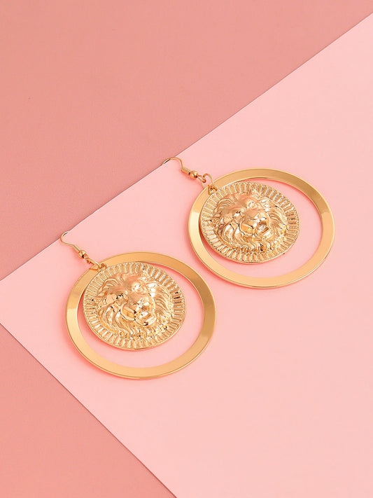 GOLD PLATED PARTY DESIGNER DROP EARRING FOR WOMEN