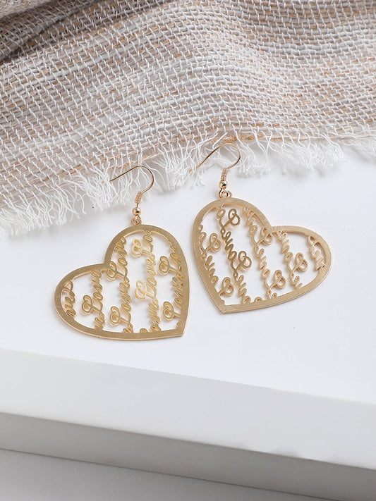 GOLD PLATED PARTY DESIGNER DROP EARRING FOR WOMEN