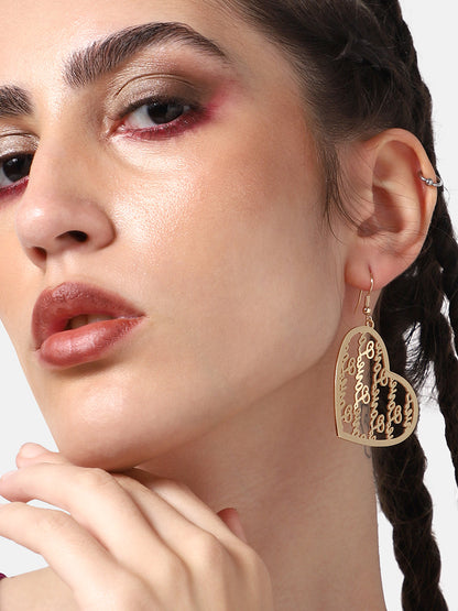 GOLD PLATED PARTY DESIGNER DROP EARRING FOR WOMEN