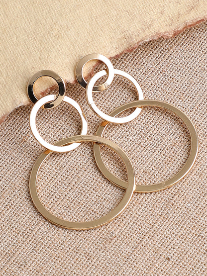 GOLD PLATED PARTY DESIGNER DROP EARRING FOR WOMEN