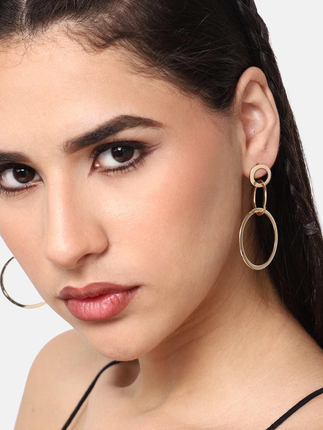 GOLD PLATED PARTY DESIGNER DROP EARRING FOR WOMEN
