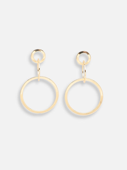 GOLD PLATED PARTY DESIGNER DROP EARRING FOR WOMEN