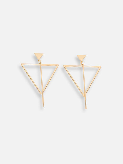 GOLD PLATED PARTY DESIGNER DROP EARRING FOR WOMEN