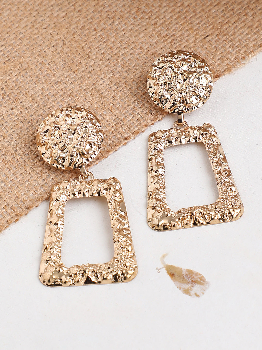 GOLD PLATED PARTY DESIGNER DROP EARRING FOR WOMEN