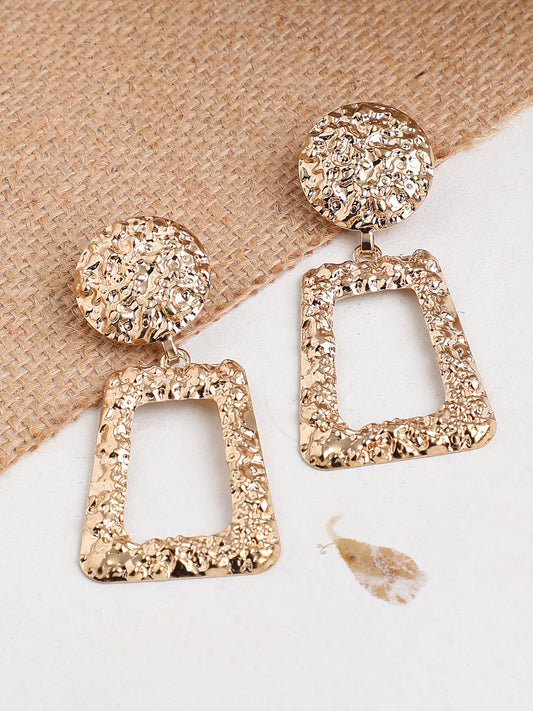 GOLD PLATED PARTY DESIGNER DROP EARRING FOR WOMEN