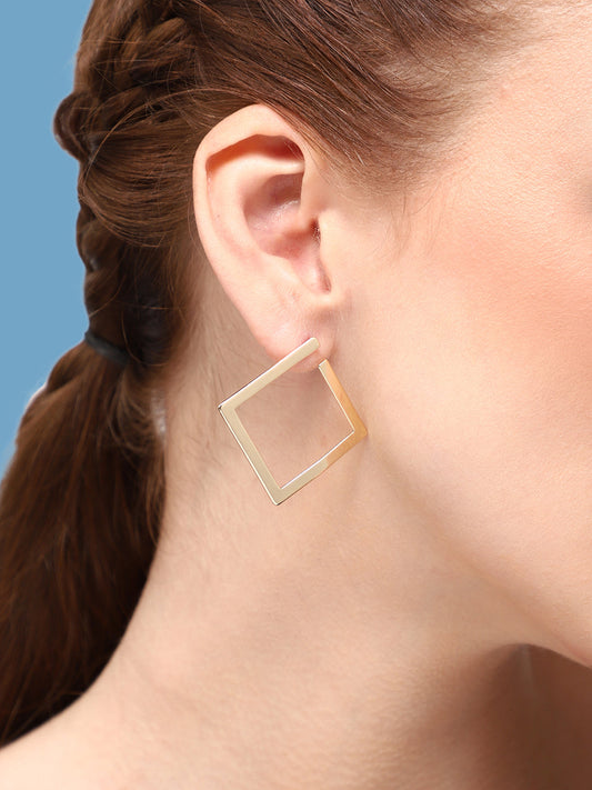 GOLD PLATED PARTY DESIGNER DROP EARRING FOR WOMEN