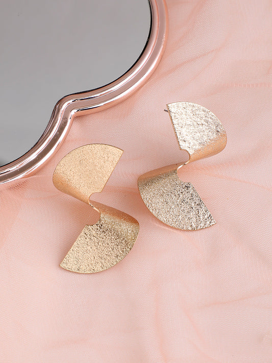GOLD PLATED PARTY DESIGNER STUD FOR WOMEN