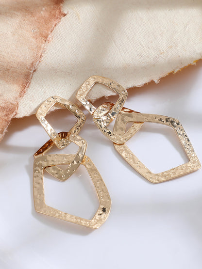 GOLD PLATED PARTY DESIGNER DROP EARRING FOR WOMEN