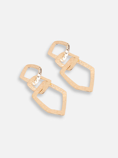 GOLD PLATED PARTY DESIGNER DROP EARRING FOR WOMEN