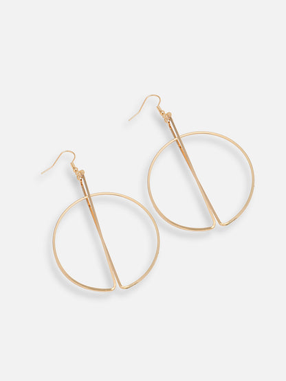 GOLD PLATED PARTY DESIGNER DROP EARRING FOR WOMEN