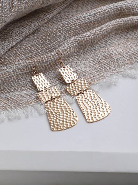GOLD PLATED PARTY DESIGNER DROP EARRING FOR WOMEN