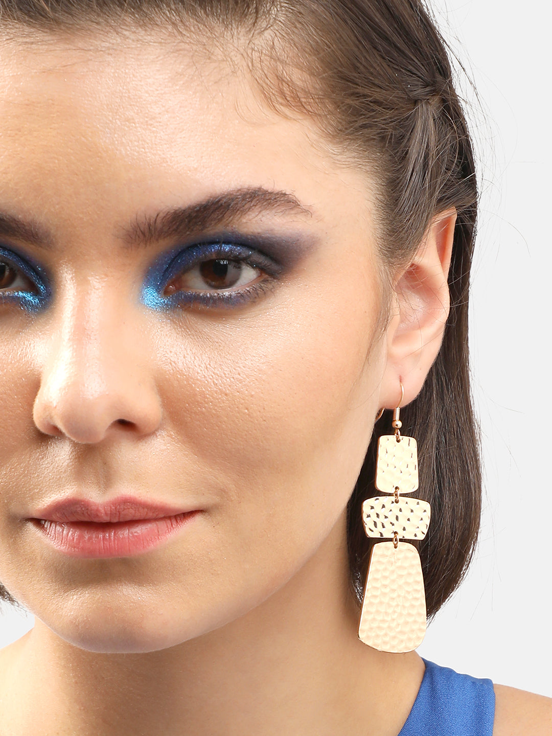 GOLD PLATED PARTY DESIGNER DROP EARRING FOR WOMEN