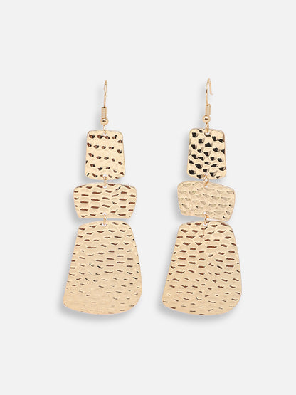 GOLD PLATED PARTY DESIGNER DROP EARRING FOR WOMEN