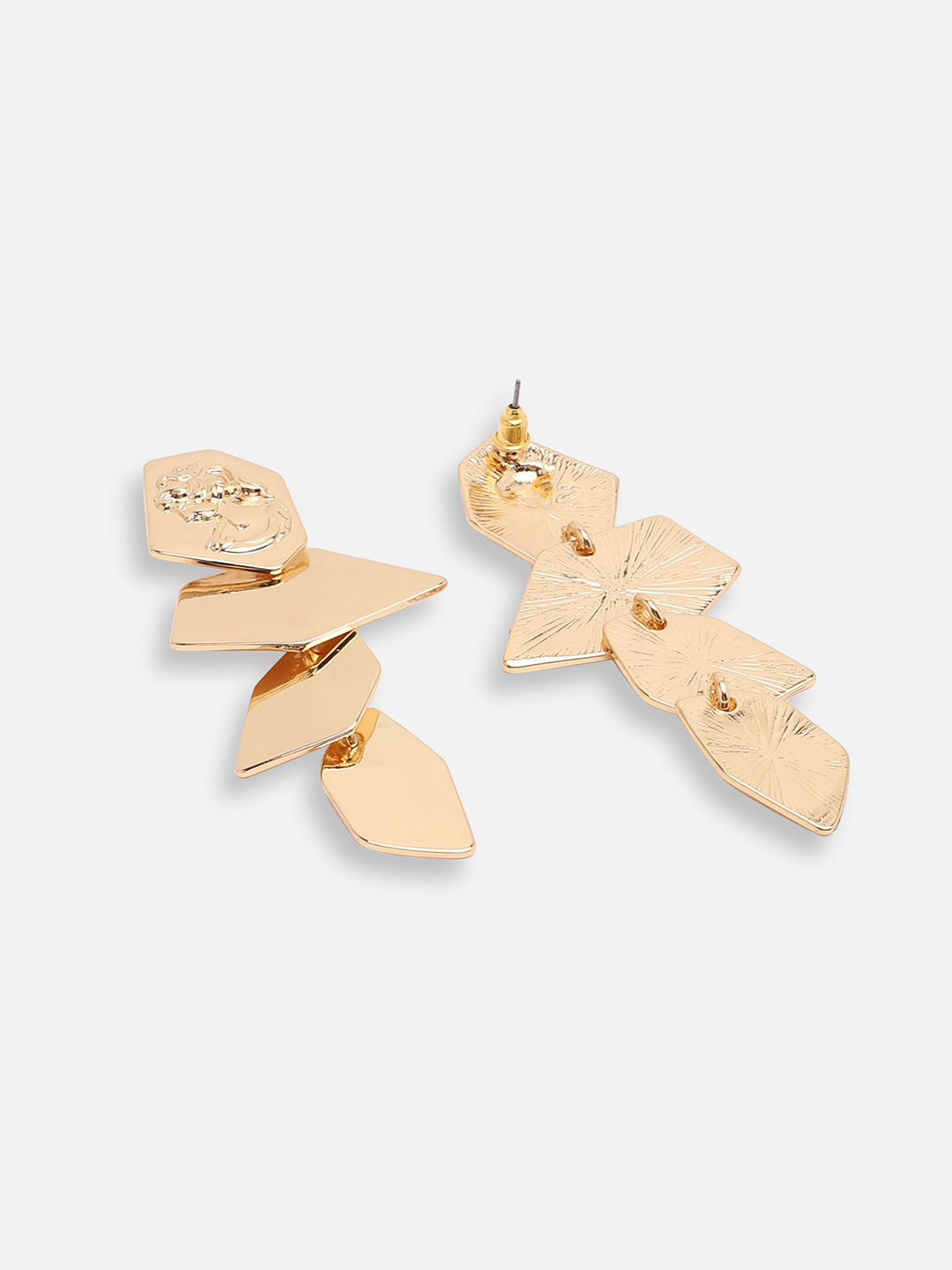 GOLD PLATED PARTY DESIGNER DROP EARRING FOR WOMEN
