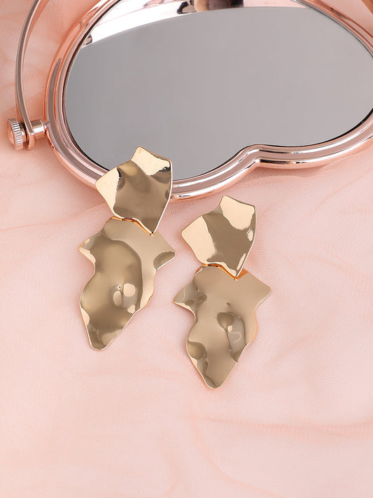 GOLD PLATED PARTY DESIGNER DROP EARRING FOR WOMEN