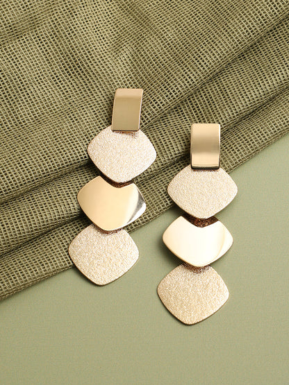GOLD PLATED PARTY DESIGNER DROP EARRING FOR WOMEN