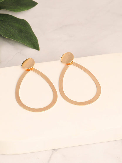 GOLD PLATED PARTY DESIGNER DROP EARRING FOR WOMEN