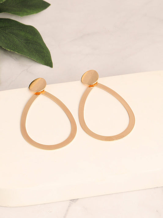 GOLD PLATED PARTY DESIGNER DROP EARRING FOR WOMEN
