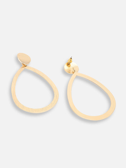 GOLD PLATED PARTY DESIGNER DROP EARRING FOR WOMEN