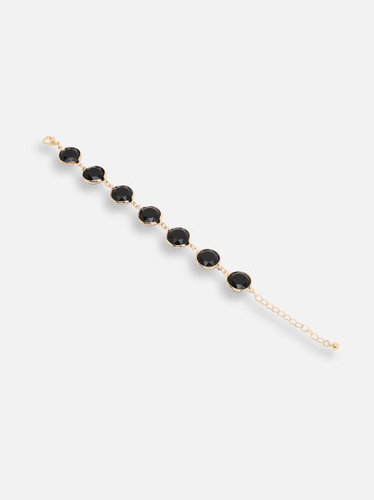 GOLD PLATED CASUAL DESIGNER STONE STONE BRACELET FOR WOMEN