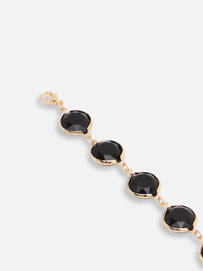 GOLD PLATED CASUAL DESIGNER STONE STONE BRACELET FOR WOMEN