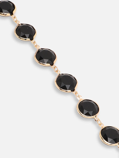 GOLD PLATED CASUAL DESIGNER STONE STONE BRACELET FOR WOMEN