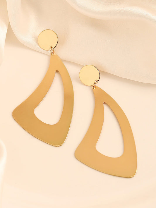 GOLD PLATED PARTY DESIGNER DROP EARRING FOR WOMEN