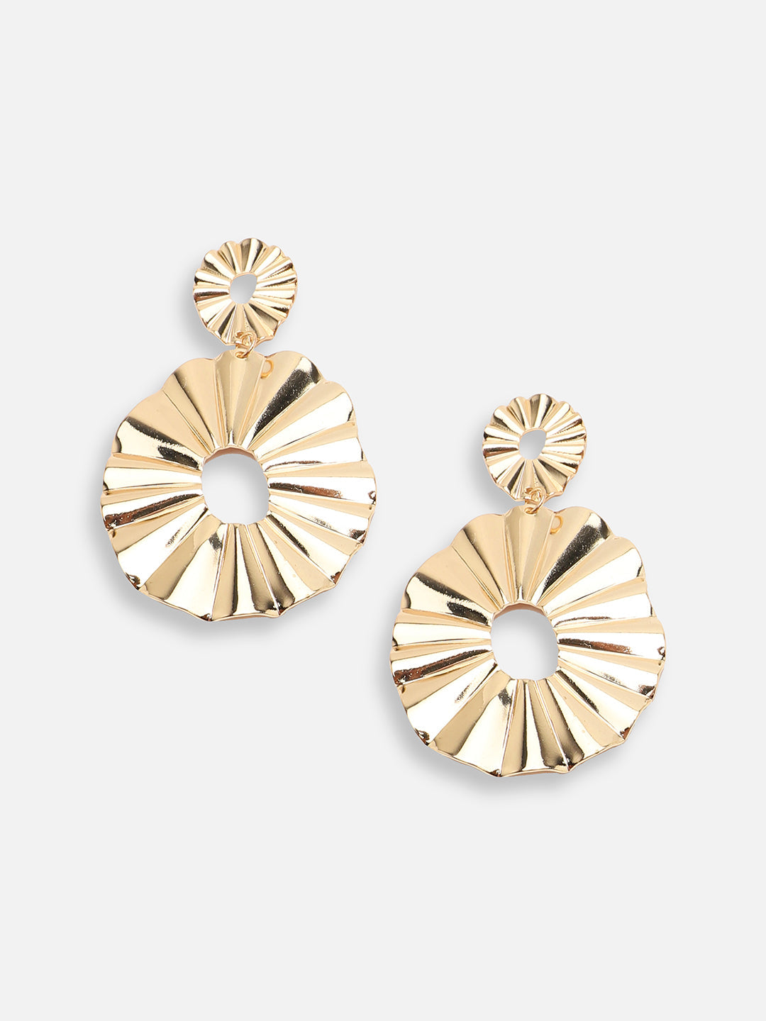 GOLD PLATED PARTY DESIGNER DROP EARRING FOR WOMEN