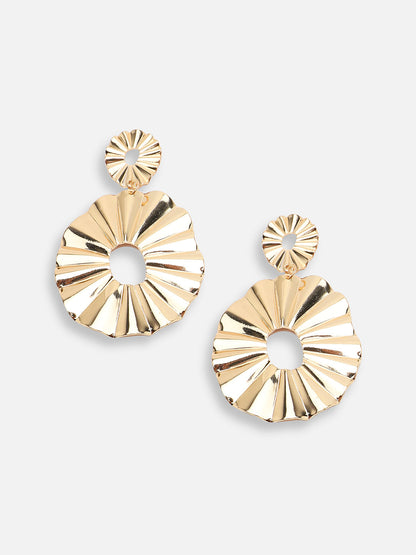 GOLD PLATED PARTY DESIGNER DROP EARRING FOR WOMEN