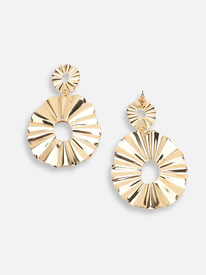 GOLD PLATED PARTY DESIGNER DROP EARRING FOR WOMEN