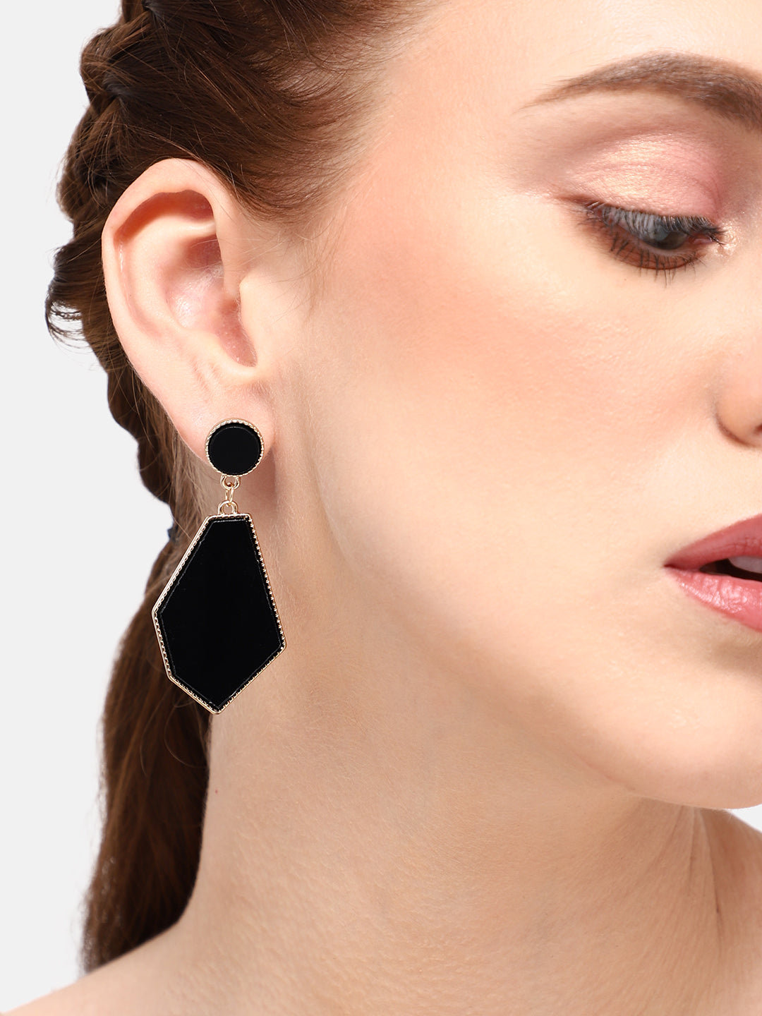 GOLD PLATED PARTY DESIGNER DROP EARRING FOR WOMEN