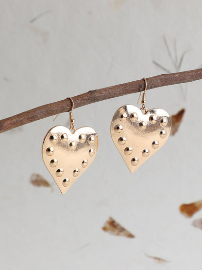 GOLD PLATED CASUAL DESIGNER STONE DROP EARRING FOR WOMEN