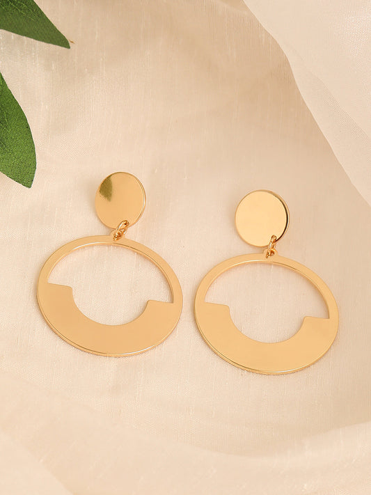 GOLD PLATED PARTY DESIGNER DROP EARRING FOR WOMEN