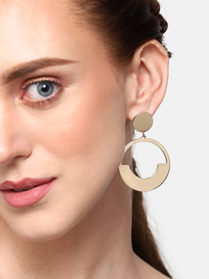GOLD PLATED PARTY DESIGNER DROP EARRING FOR WOMEN