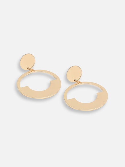 GOLD PLATED PARTY DESIGNER DROP EARRING FOR WOMEN