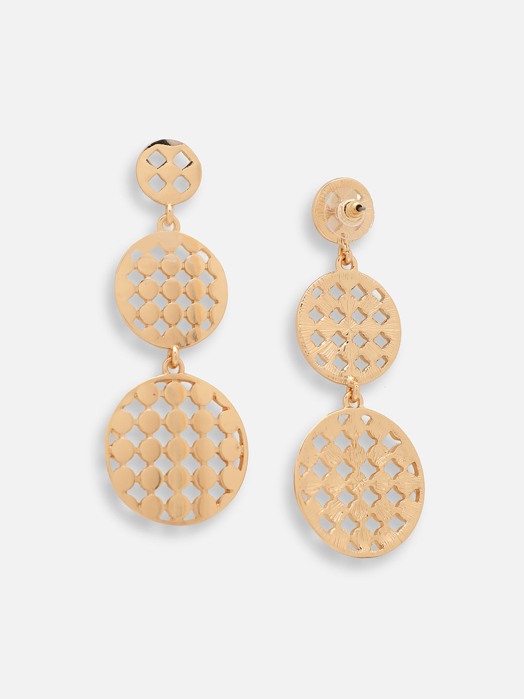 GOLD PLATED PARTY DESIGNER DROP EARRING FOR WOMEN