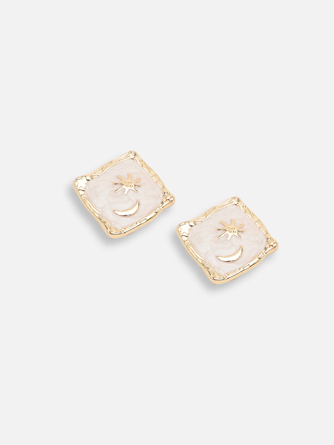 GOLD PLATED PARTY DESIGNER STUD FOR WOMEN