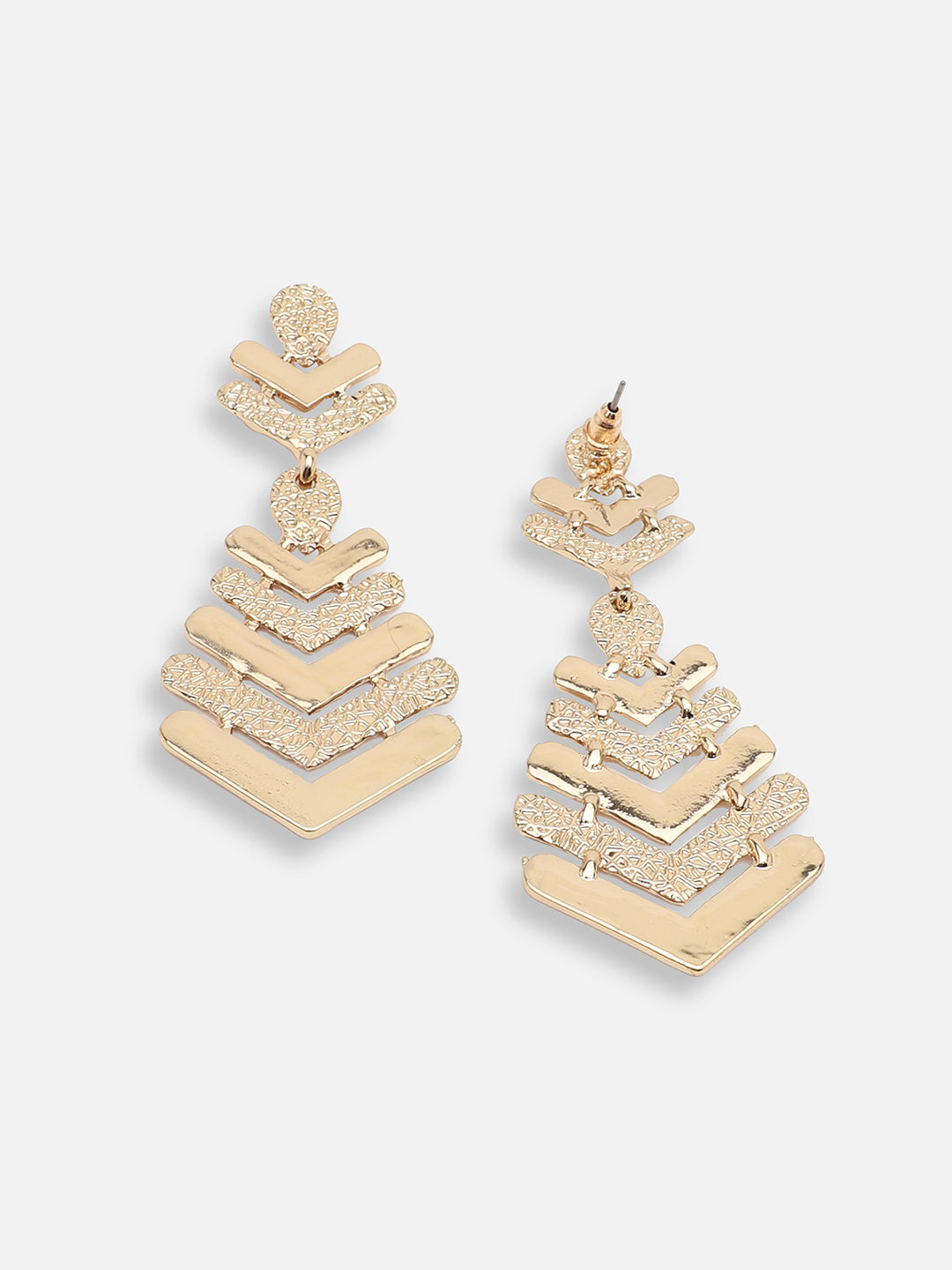 GOLD PLATED PARTY DESIGNER DROP EARRING FOR WOMEN