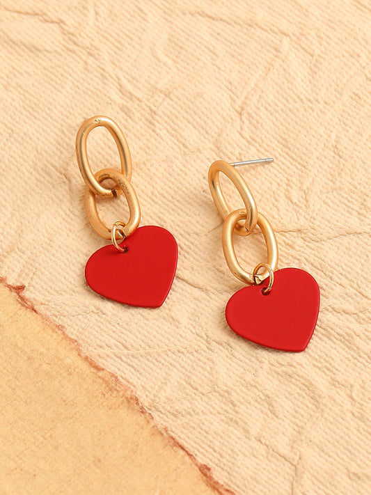 GOLD PLATED PARTY DESIGNER DROP EARRING FOR WOMEN
