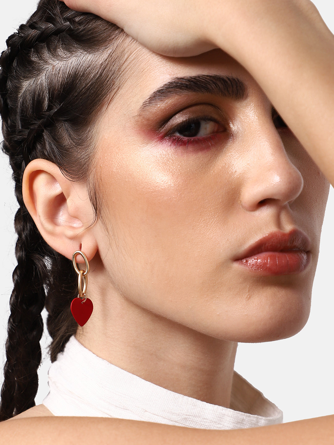 GOLD PLATED PARTY DESIGNER DROP EARRING FOR WOMEN